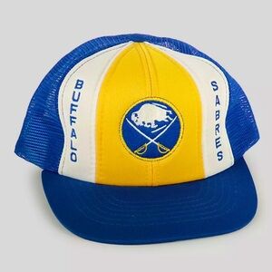 Vintage NHL Buffalo Sabres Snap Back Ted Fletcher Trucker Hat
